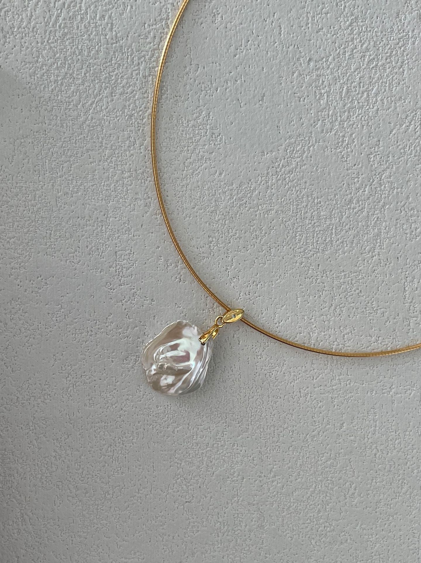 Gold Petal Choker Necklace