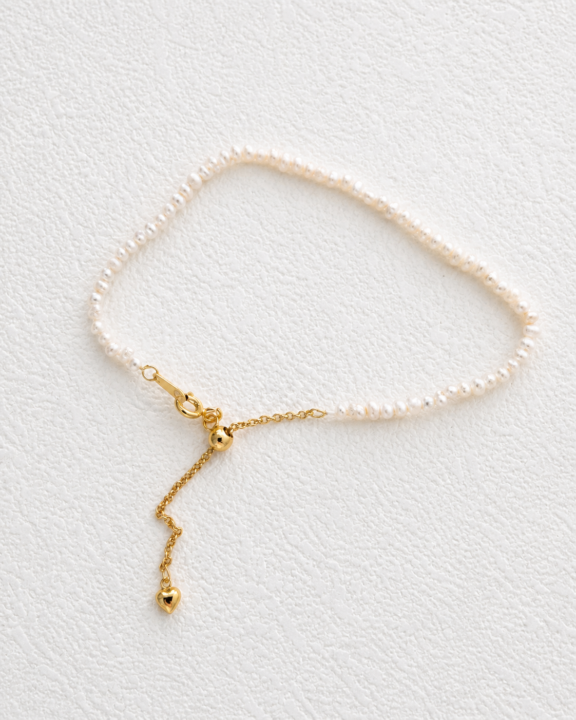 Fine Pearl Bracelet with 18K Gold Plated Chain