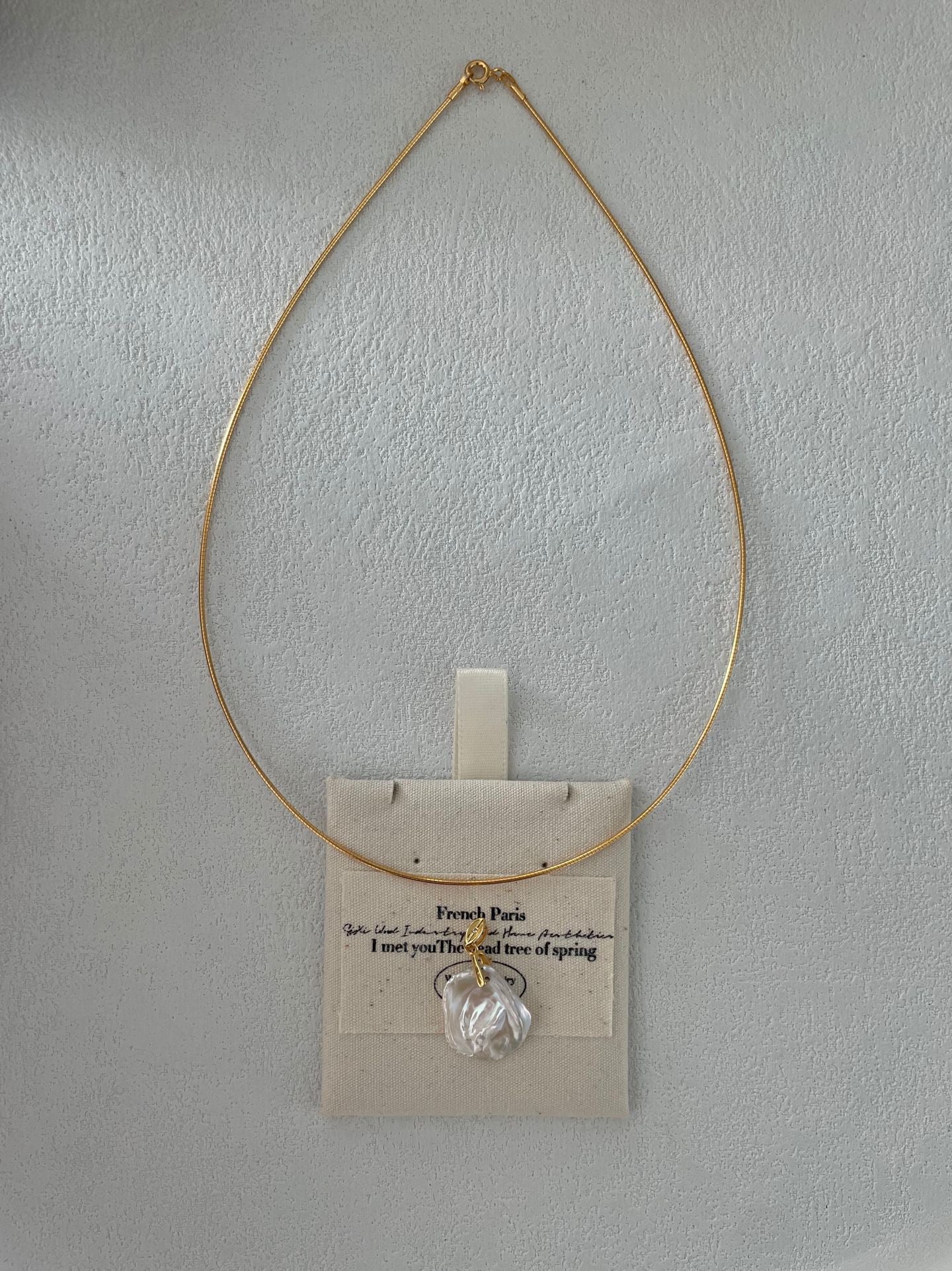 Gold Petal Choker Necklace
