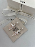 Cross Pearl Earrings