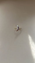 Iridescent Moon Adjustable Pearl Ring