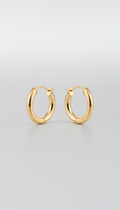 14k gold vermeil classic hoops