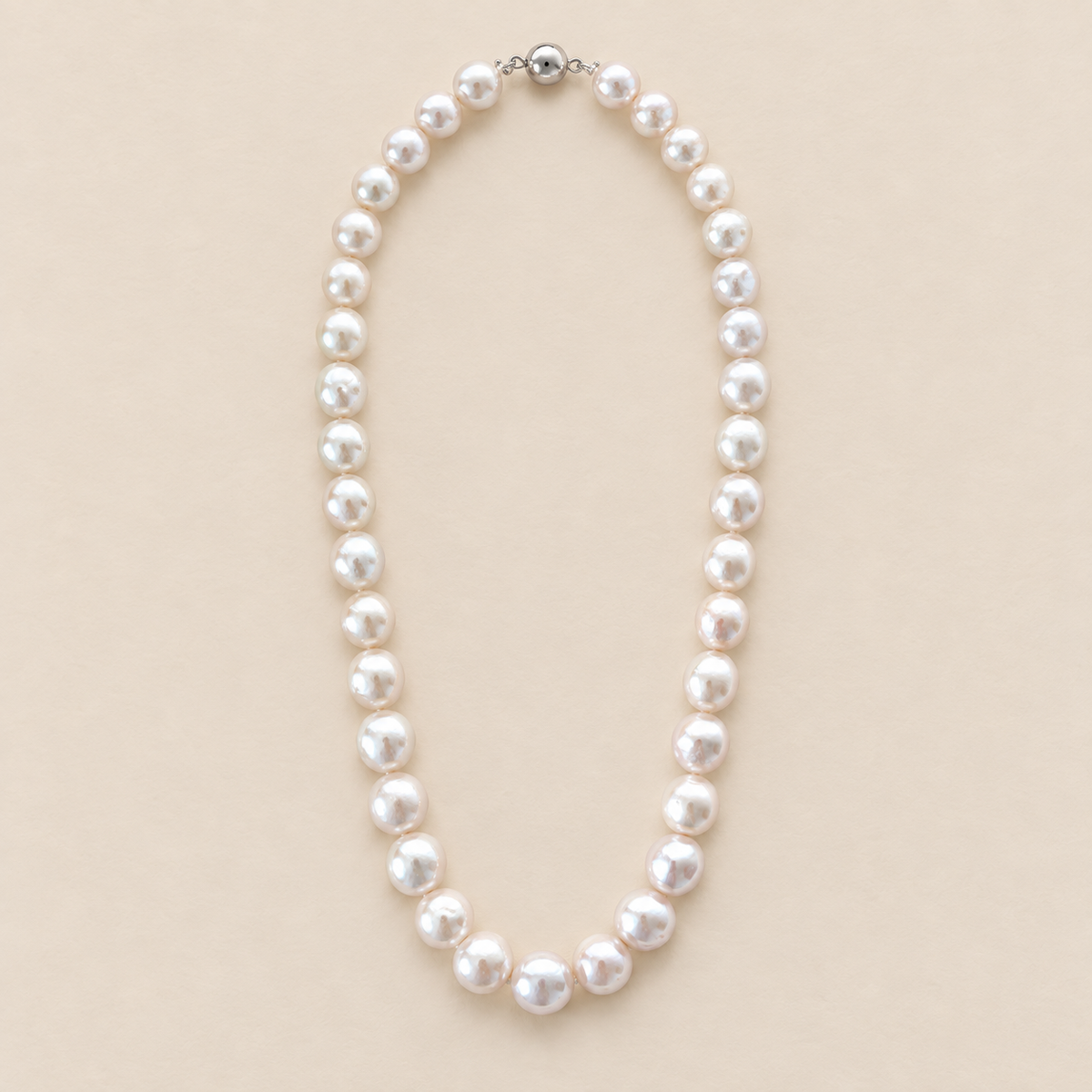 Estelle Edison Pearl & Sterling Silver Bead Necklace