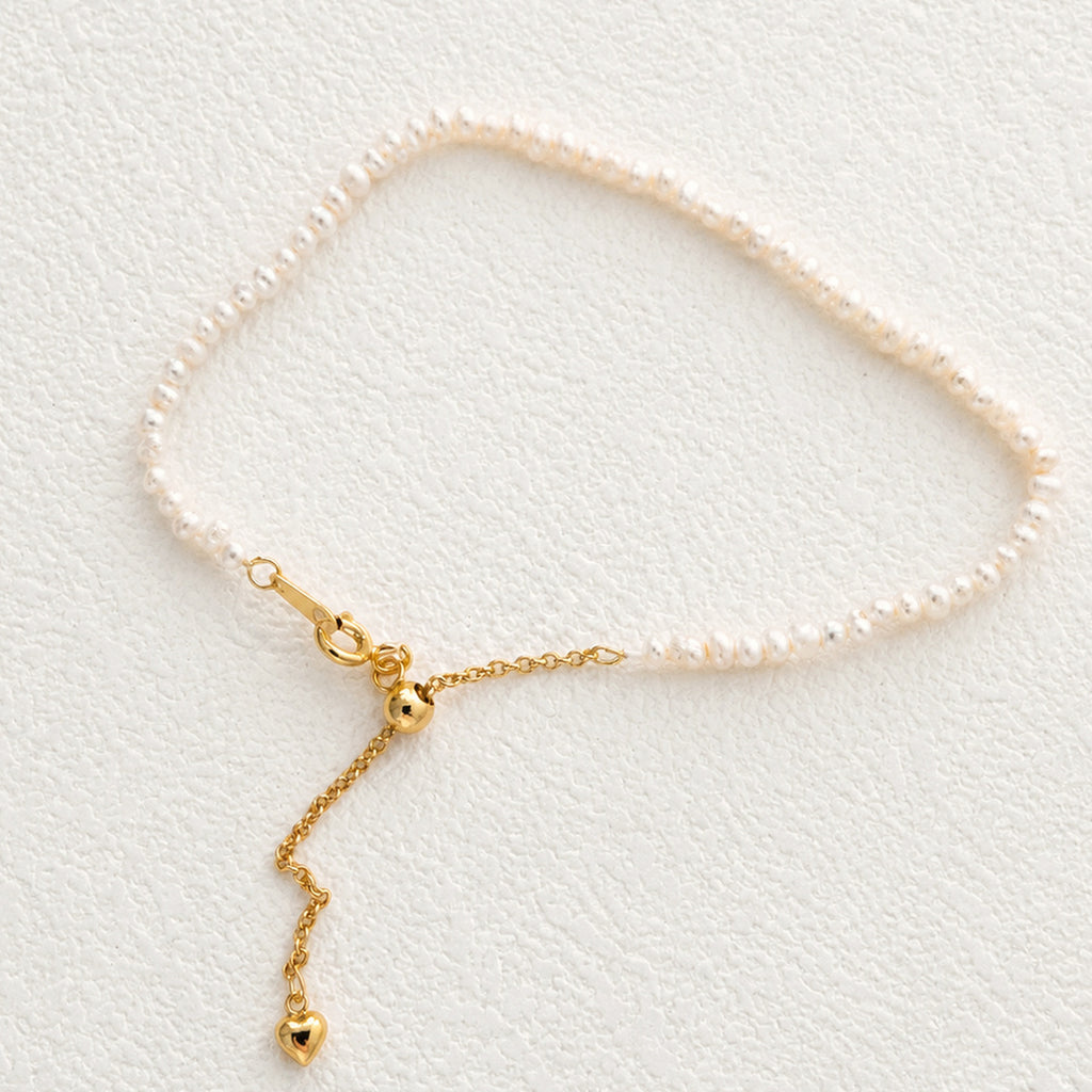 Elodie Gold-Plated Pearl Bracelet — product view 1
