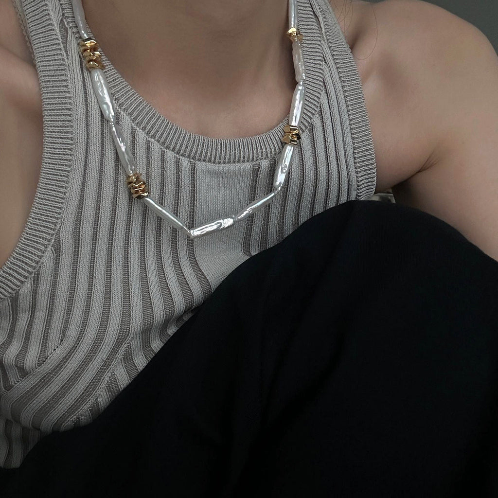 Colette Baroque Pearl Necklace — product view 2