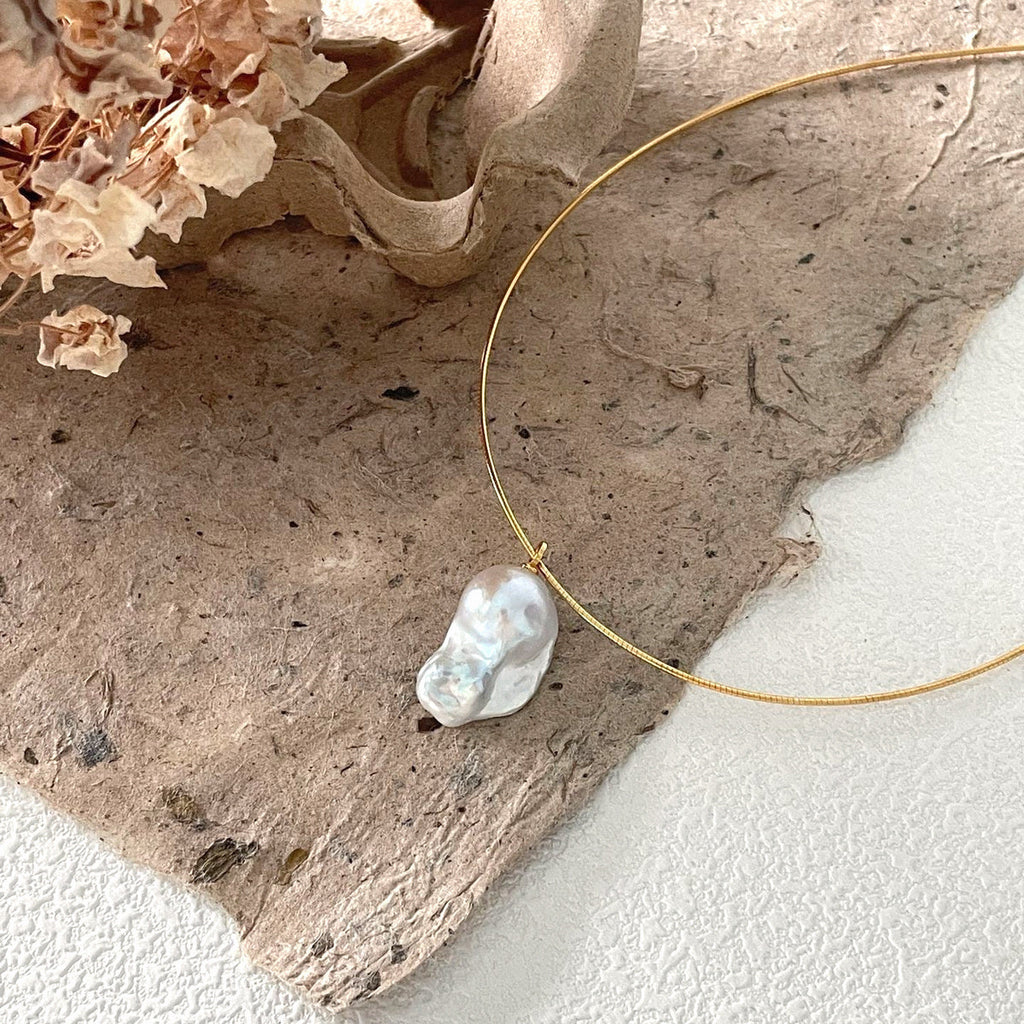 Margot Gold-Tone Baroque Pearl Choker — product view 2