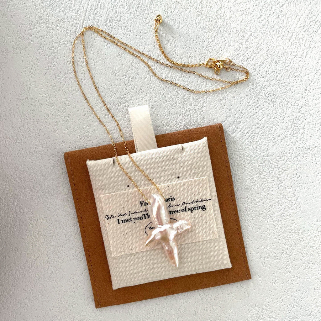 Celine Cross Pendant Necklace — product view 1