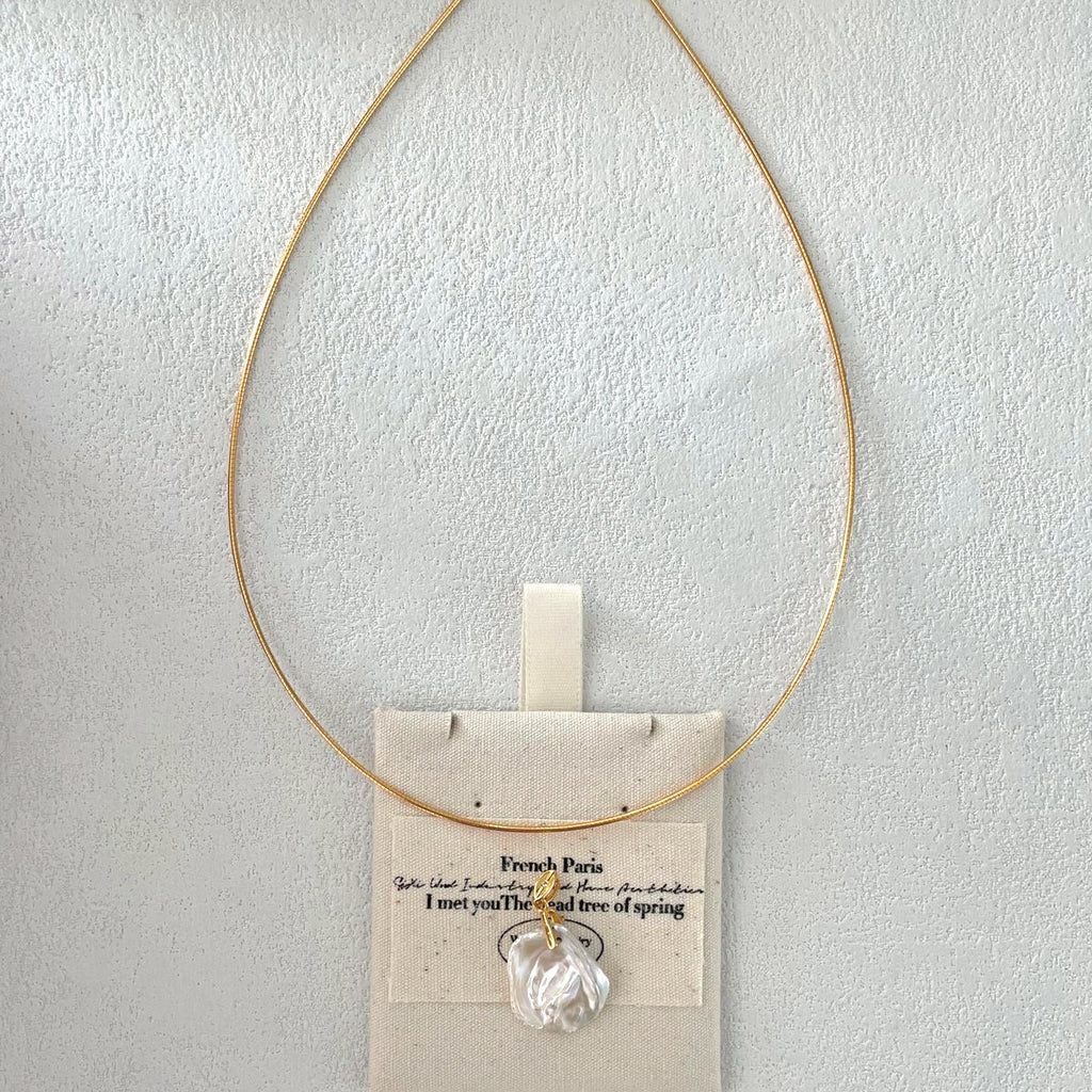 Fleur Gold-Tone Petal Choker — product view 1