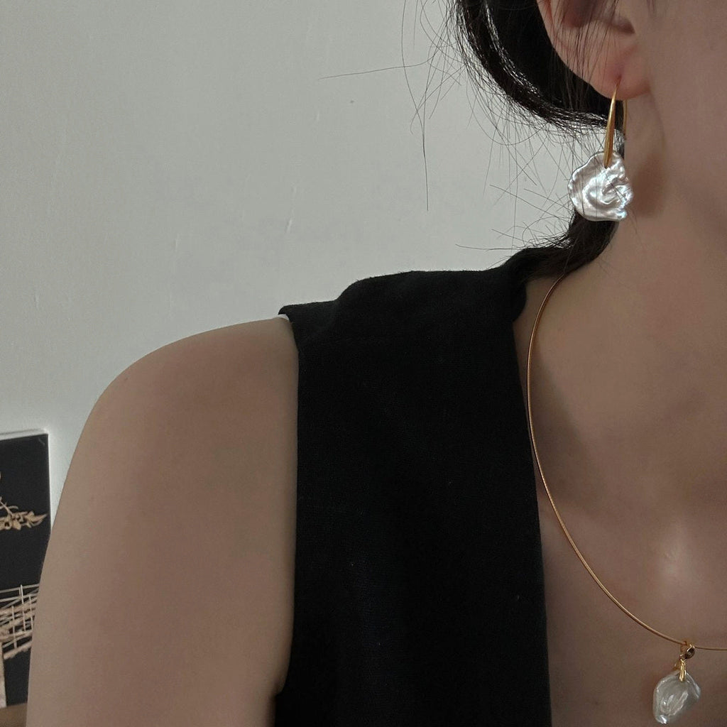 Fleur Gold-Tone Petal Choker — product view 4