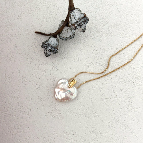 Amelie Gold-Tone Heart Necklace — product view 1