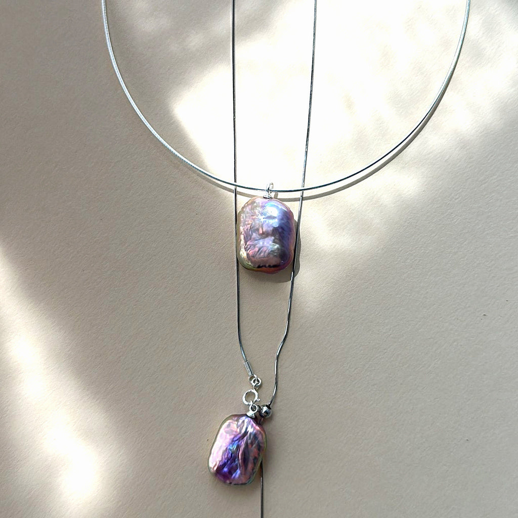 Odette Silver-Tone Baroque Pearl Choker — product view 1