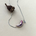 Selene Silver Moon Pearl Necklace — product view 1