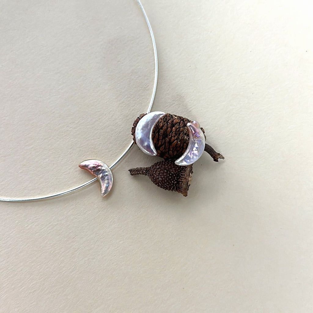 Selene Multicolour Moon Pearl Choker — product view 4