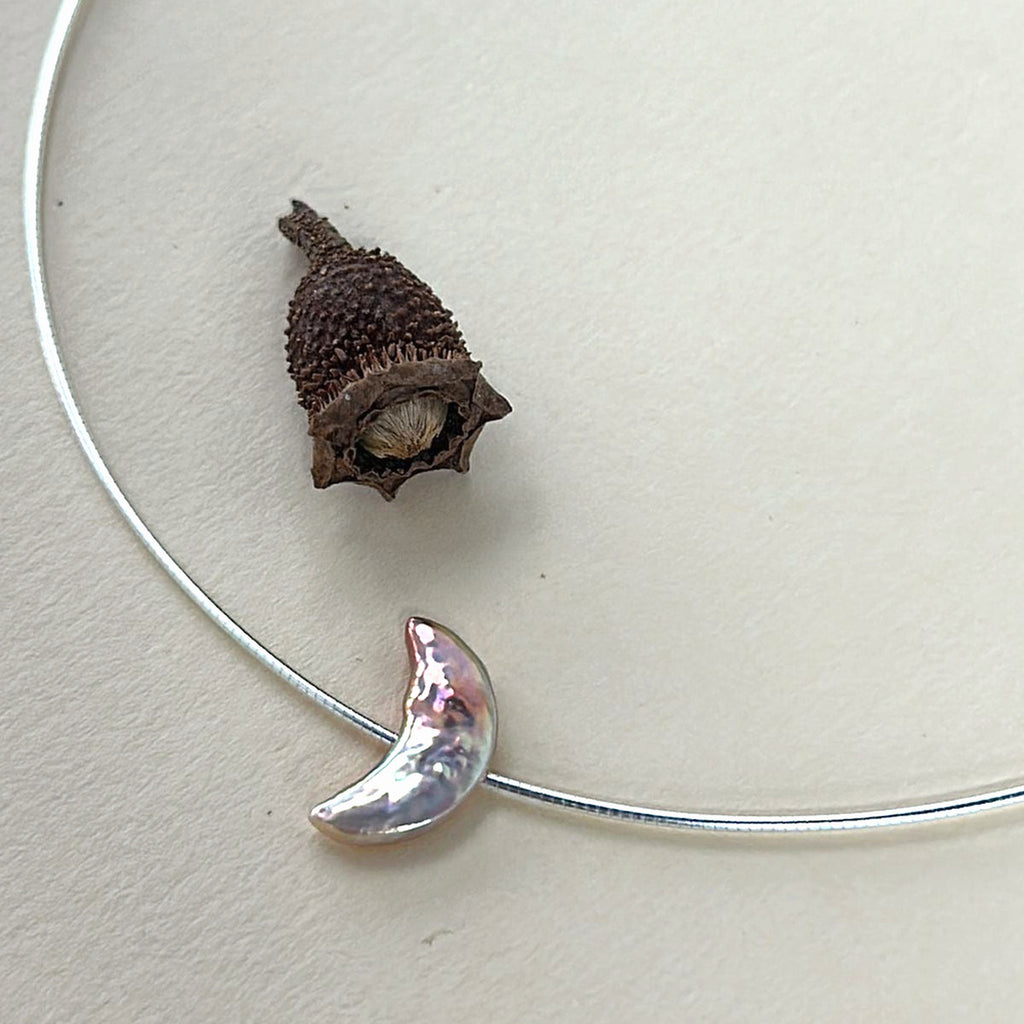 Selene Multicolour Moon Pearl Choker — product view 1