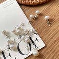 Clara Silver Pearl Studs — product view 1